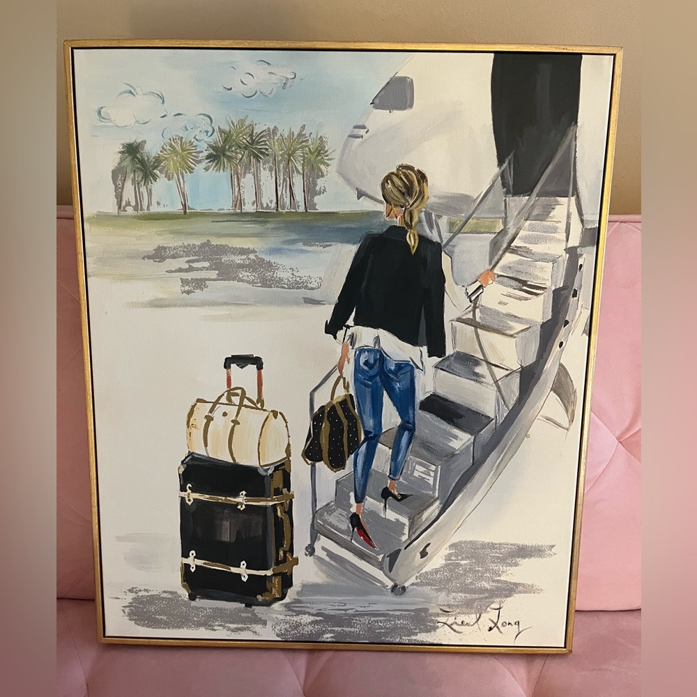 COPY - Colleen Karis Designs Wall Art Woman boarding a plane